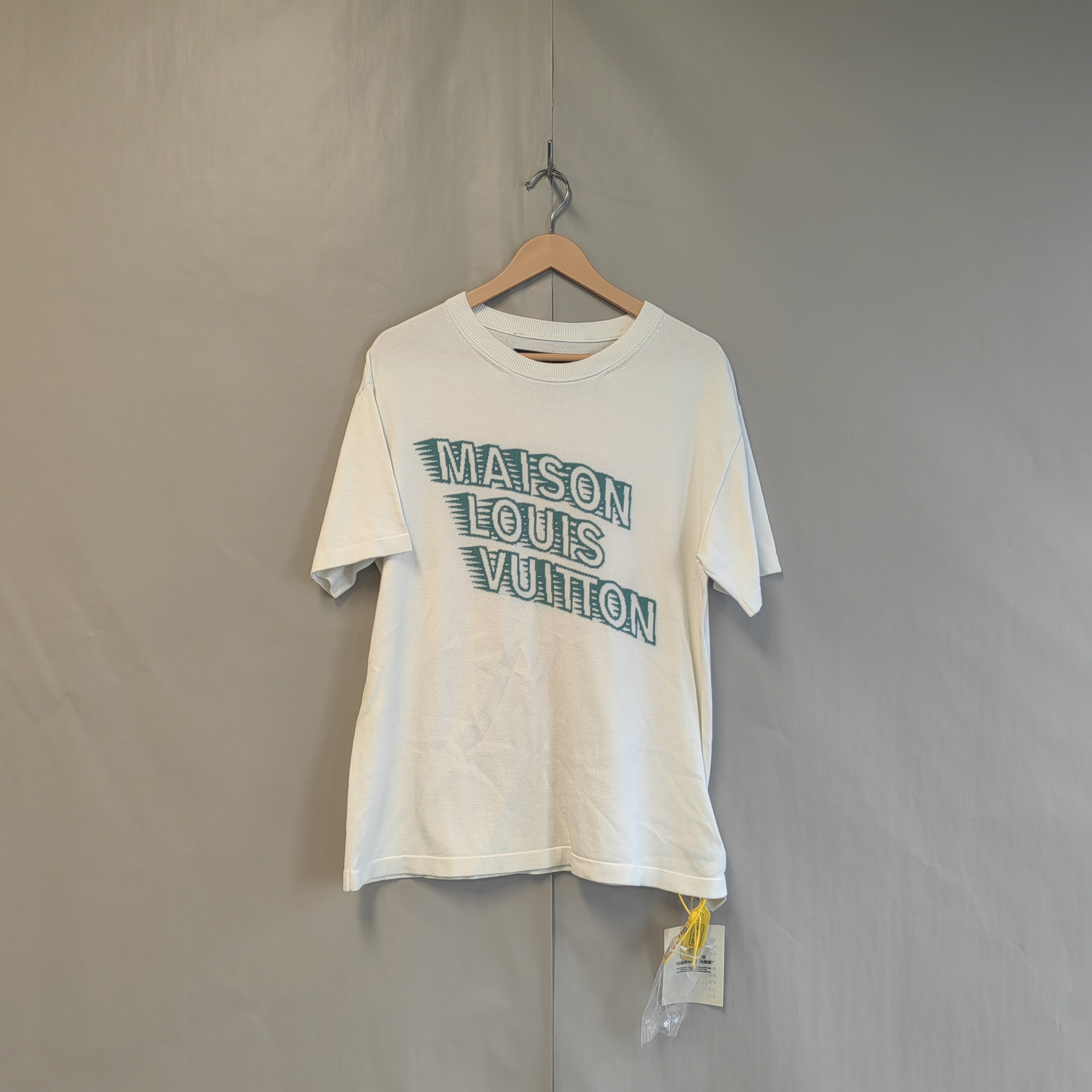 95新 LouisVuitton/路易威登 拖影针织短袖羊毛 S码  #4037