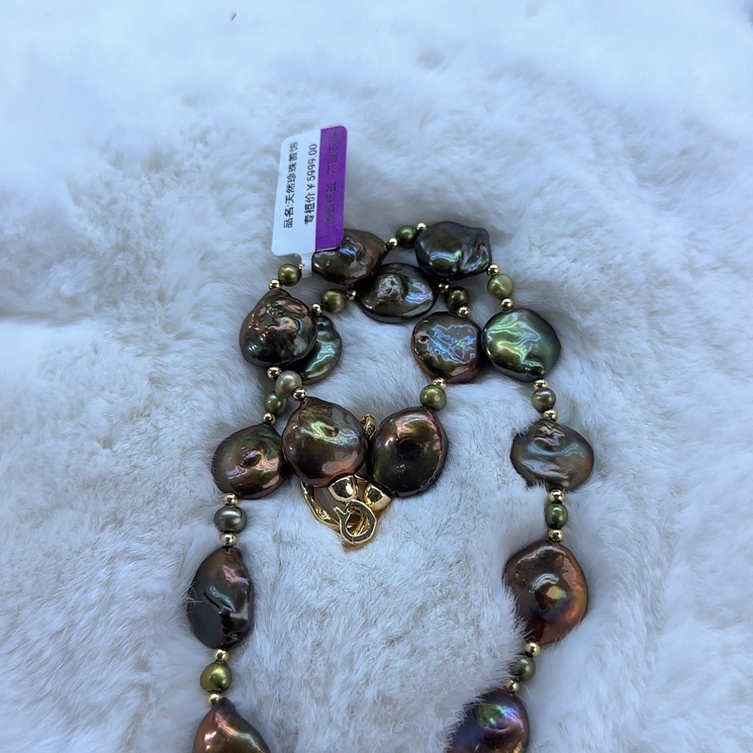 未镶嵌项链定制925淡水珍珠小*儿