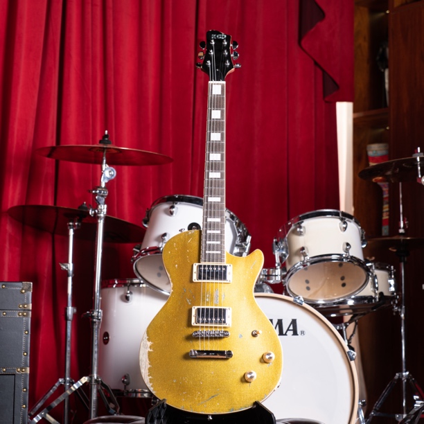 英国vintage吉普森LP型重度做旧款电吉他减重经典复大金面