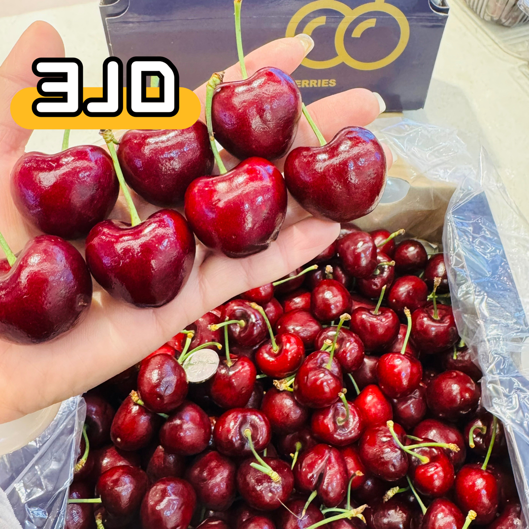 特大果新鲜当季应季智利海运车厘子进口3J净重2500克孕妇水果礼盒装JD智利