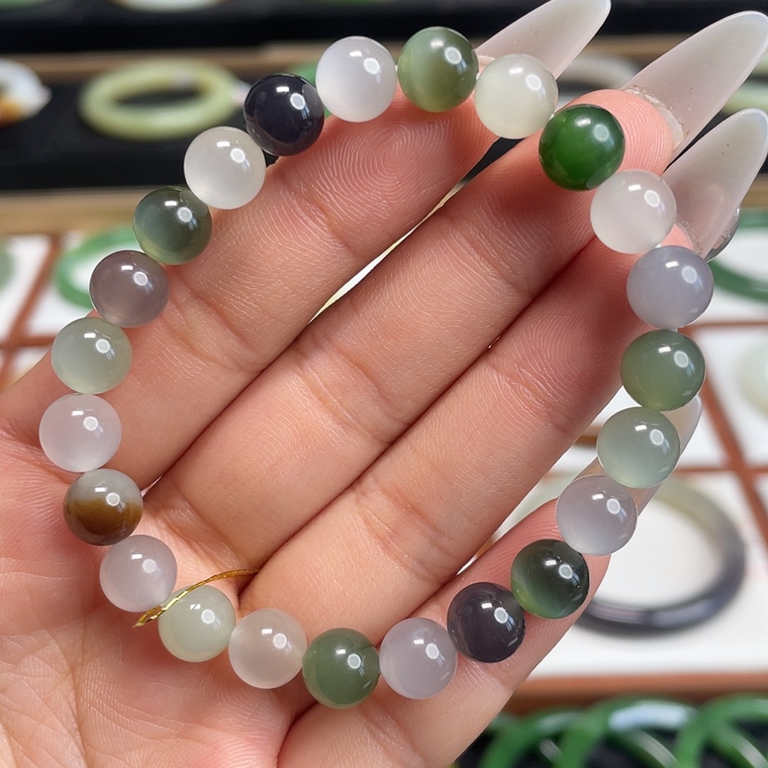 和田玉未镶嵌手链