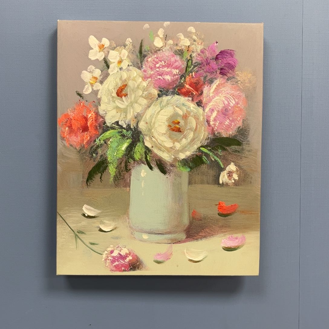手工手绘精品油画20+25厘米