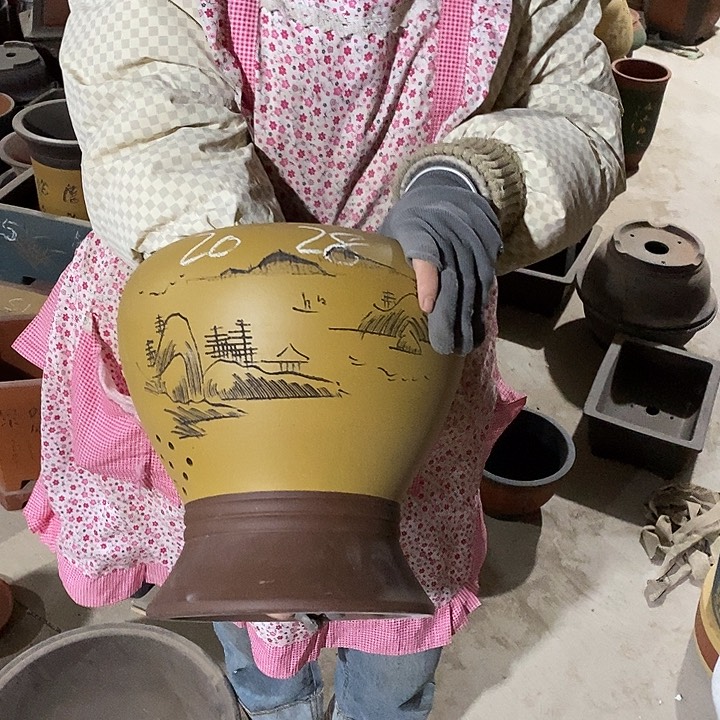 紫砂花盆紫砂花盆