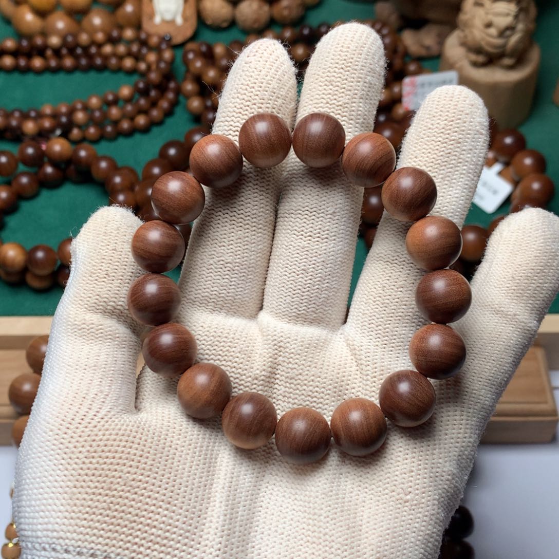 檀香木手串/手链老山檀香1.2檀香王横纹黑肉