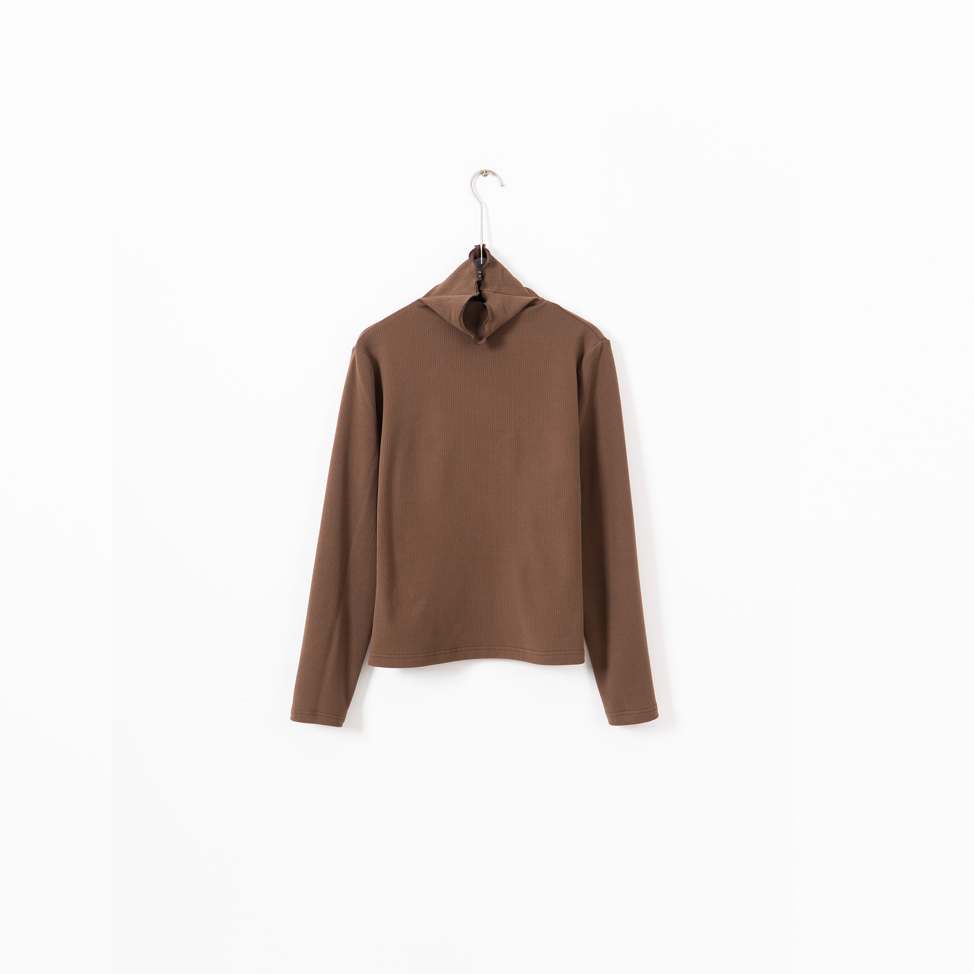 PS251122大码MM长袖秋冬加厚打底长袖简约风修身半高领女士