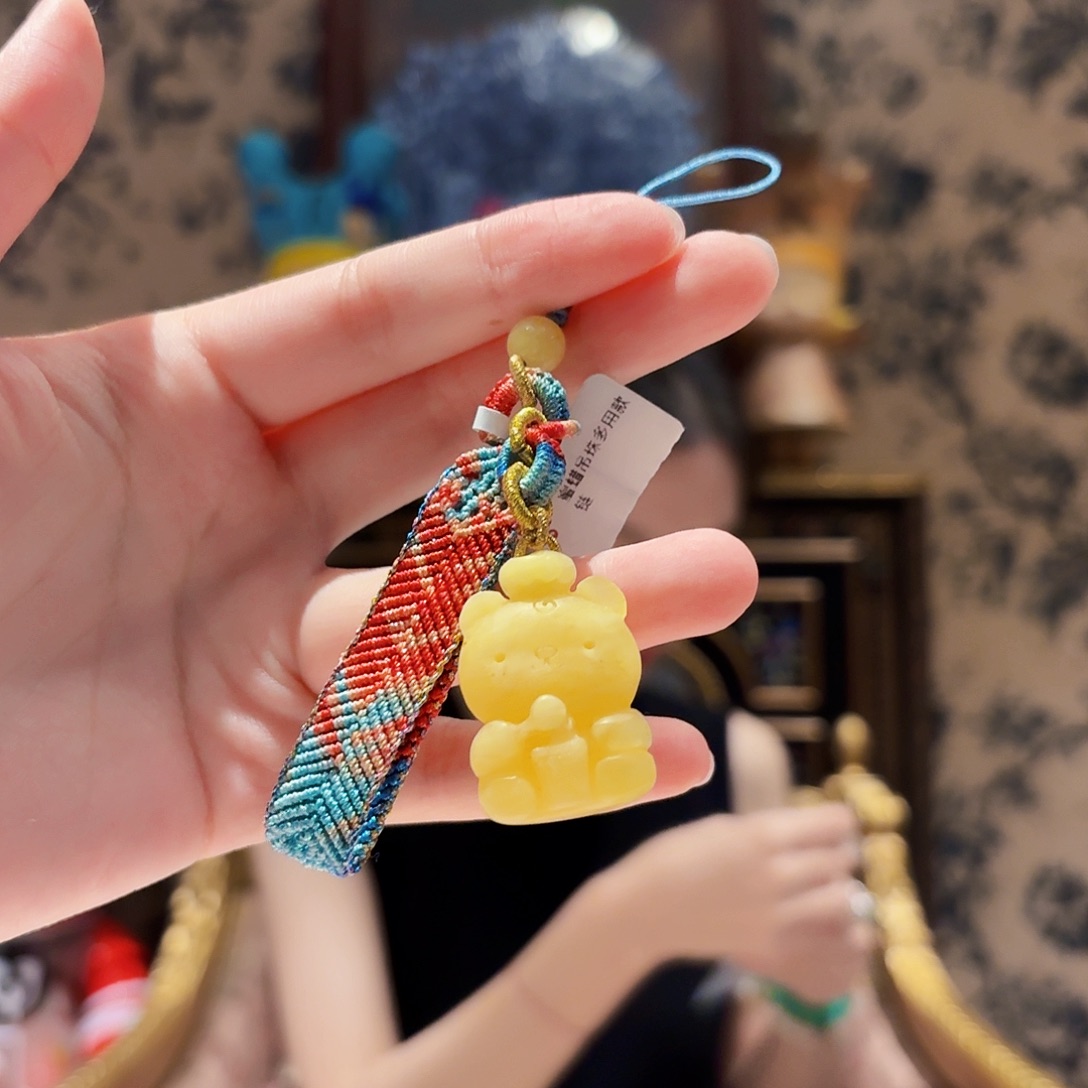 琥珀颈饰未镶嵌挂件