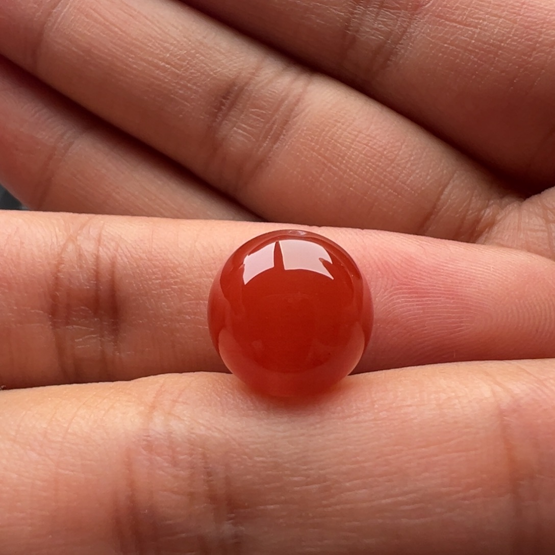 南红玛瑙未镶嵌圆珠12.7