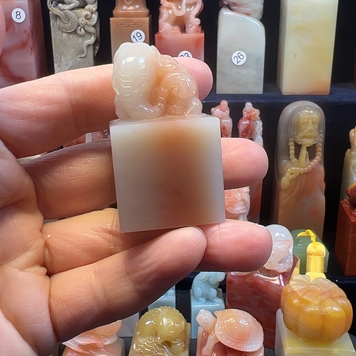 寿山石印石寿山石手工雕刻