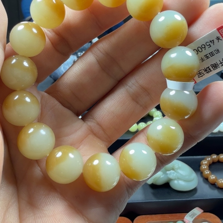 和田玉未镶嵌手链