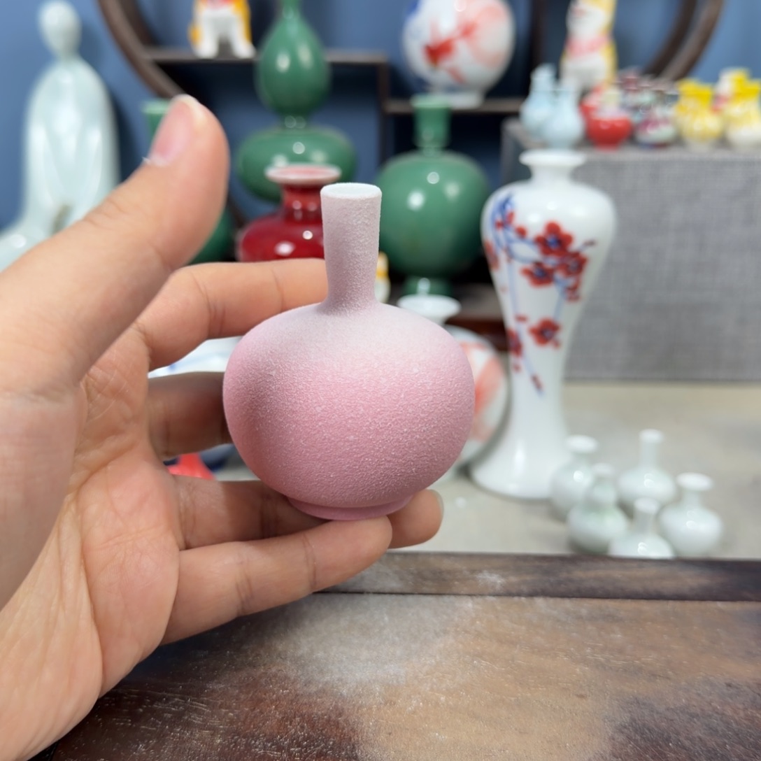 陶瓷手工小花器摆件