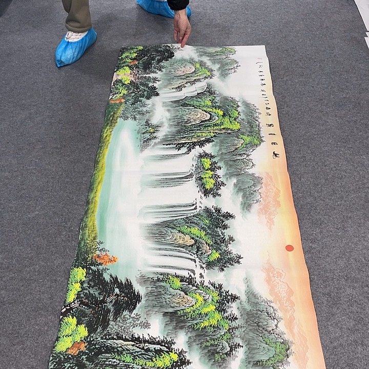 国画今天上午国画作品展示