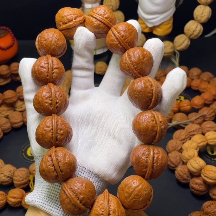 用***6手串文玩核桃元宝