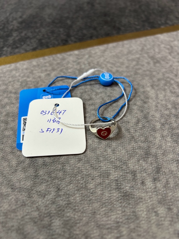 95新 GUCCI/古驰 古驰gucci戒指配饰11码
