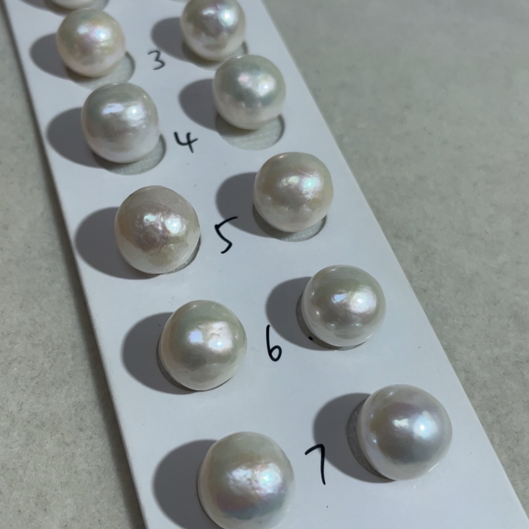 淡水珍珠耳饰银S925镶嵌多样性发一