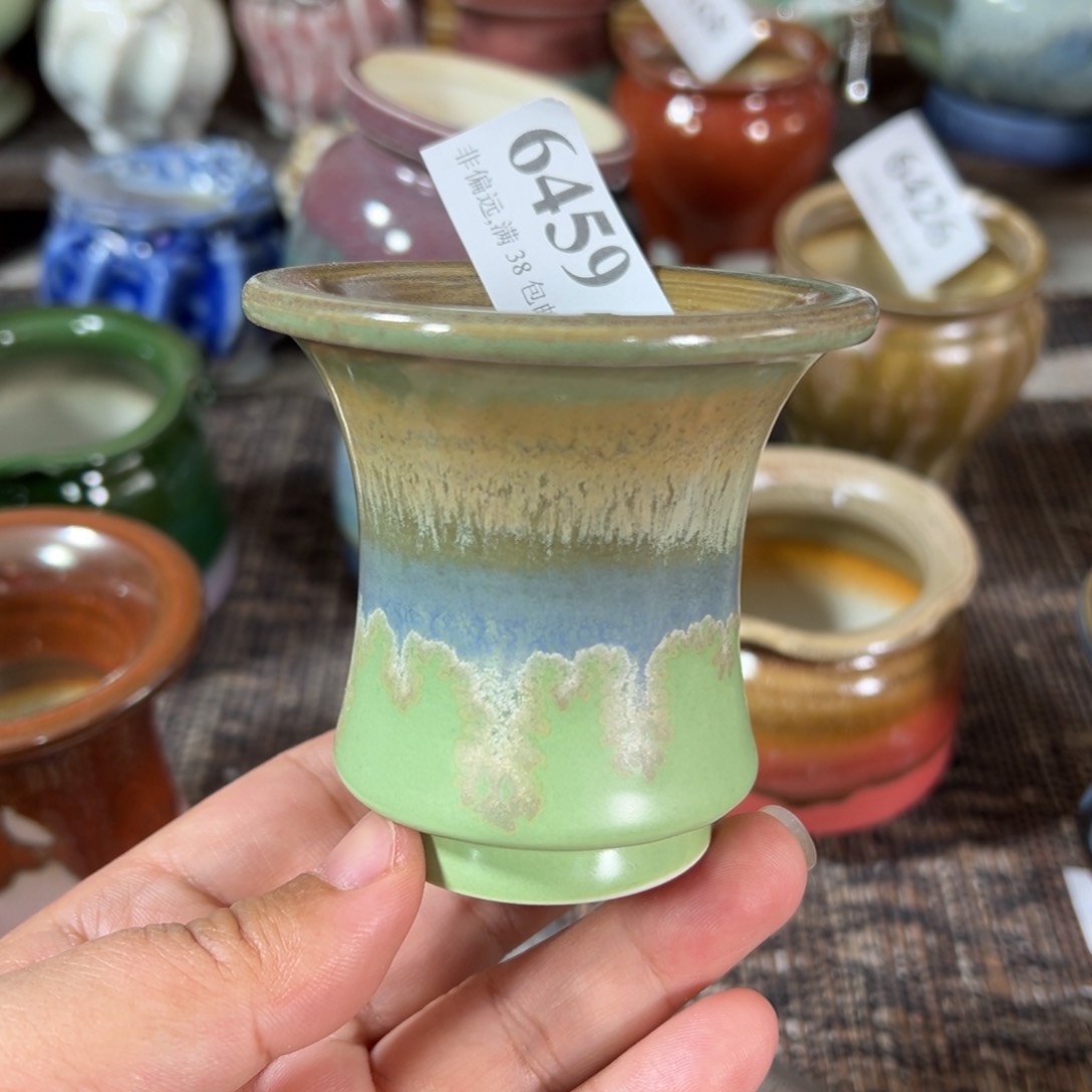 红陶景德镇花盆手工