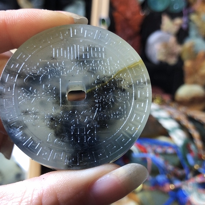 岫玉未镶嵌岫玉挂件