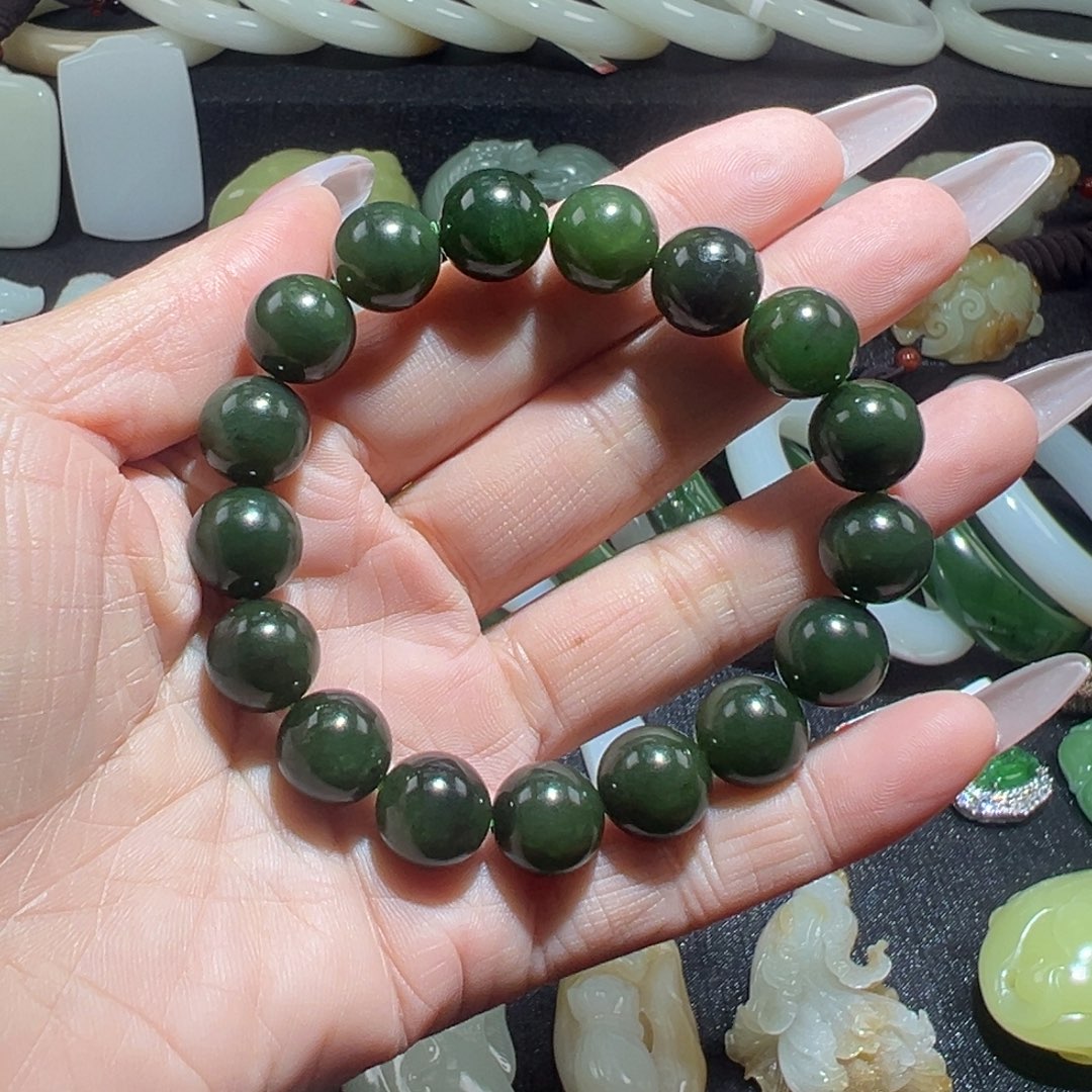 和田玉未镶嵌手链