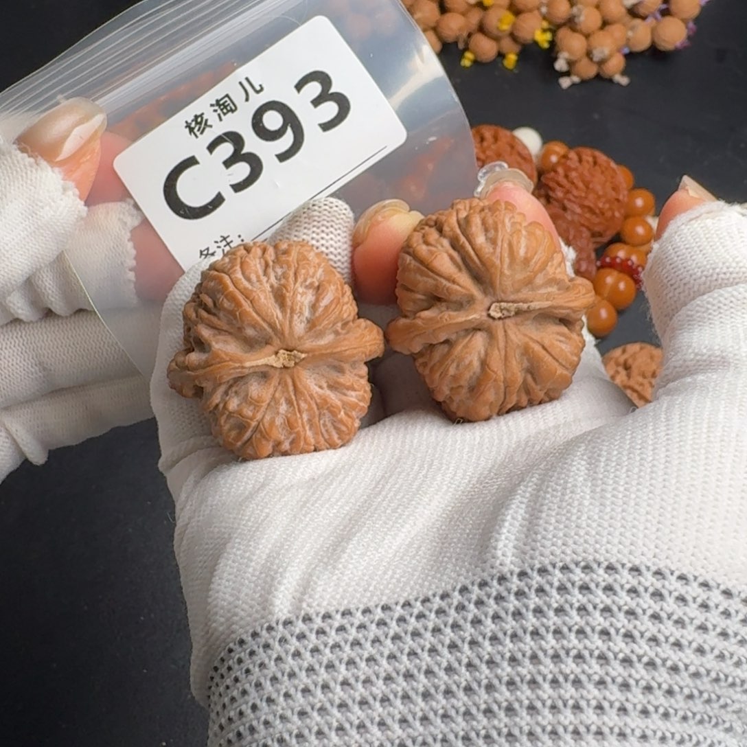 文玩核桃把件40金钱豹C393