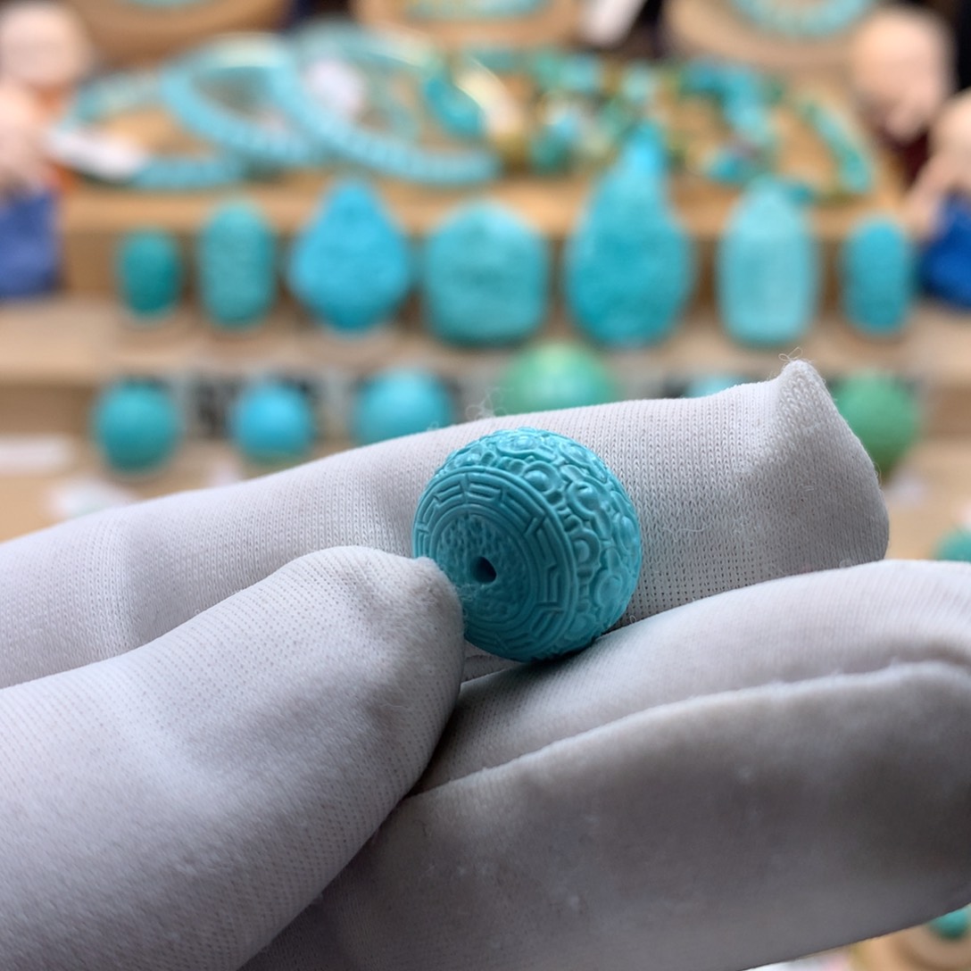 绿松石珠宝奇石未镶嵌