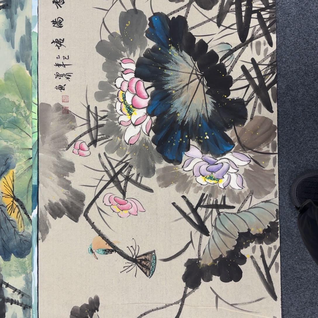 国画70/140四尺手绘国画 