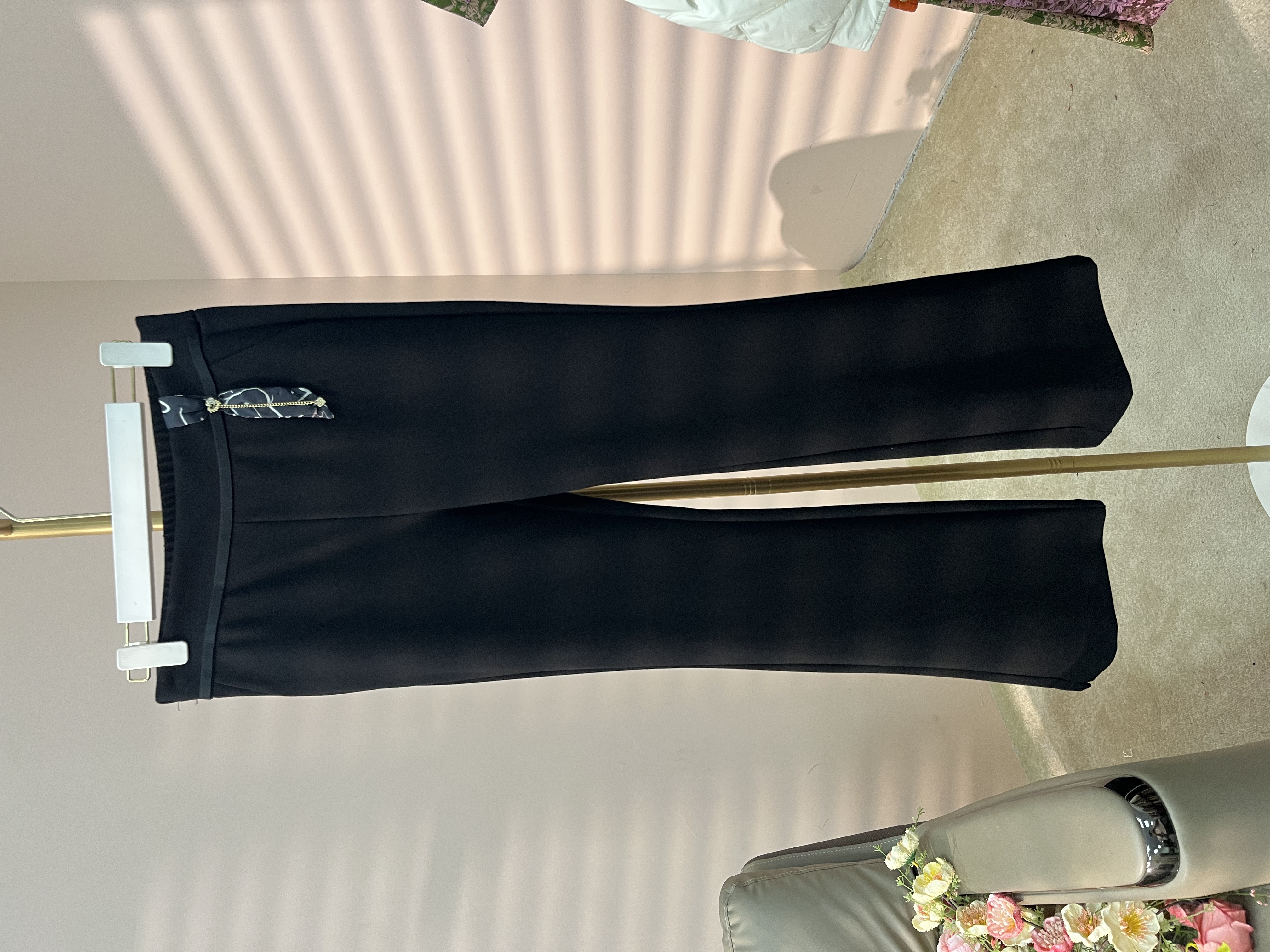 B590高腰哈伦裤立体剪裁女装长裤百搭时尚休闲裤C10