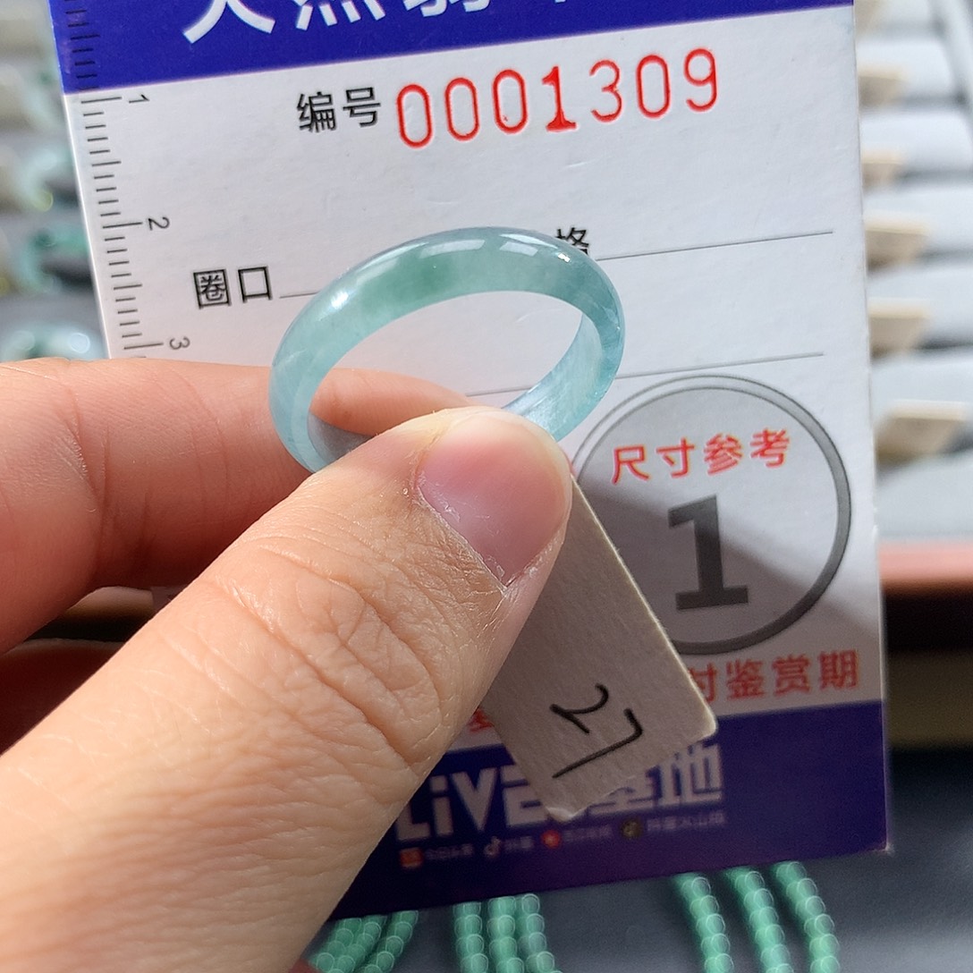 翡翠未镶嵌戒指27号