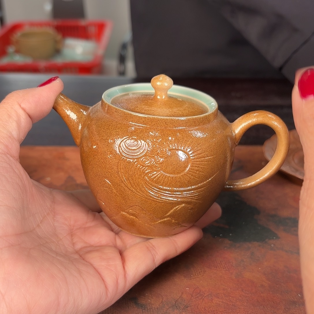 龙泉云间青瓷小米茶器