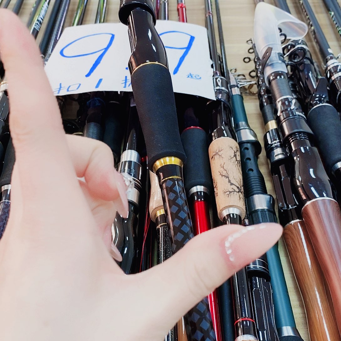 黑金色直柄路亚竿1.8米