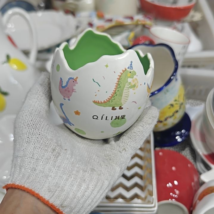 瓷杯子陶瓷餐具杯碗盘微瑕介意慎拍