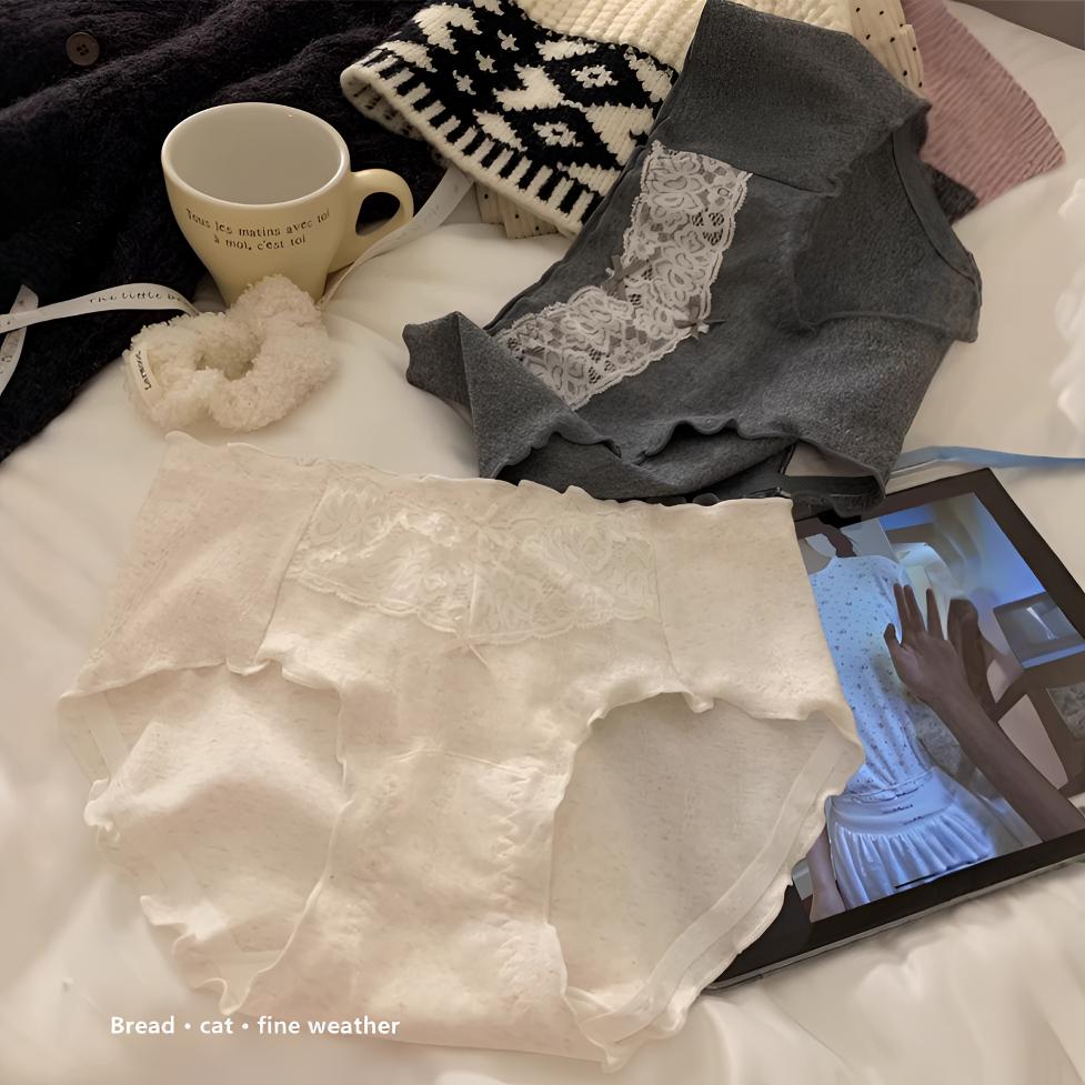 【巴洛克少女】内裤全棉女7A抗菌档蕾丝棉内裤女A类棉女士内裤