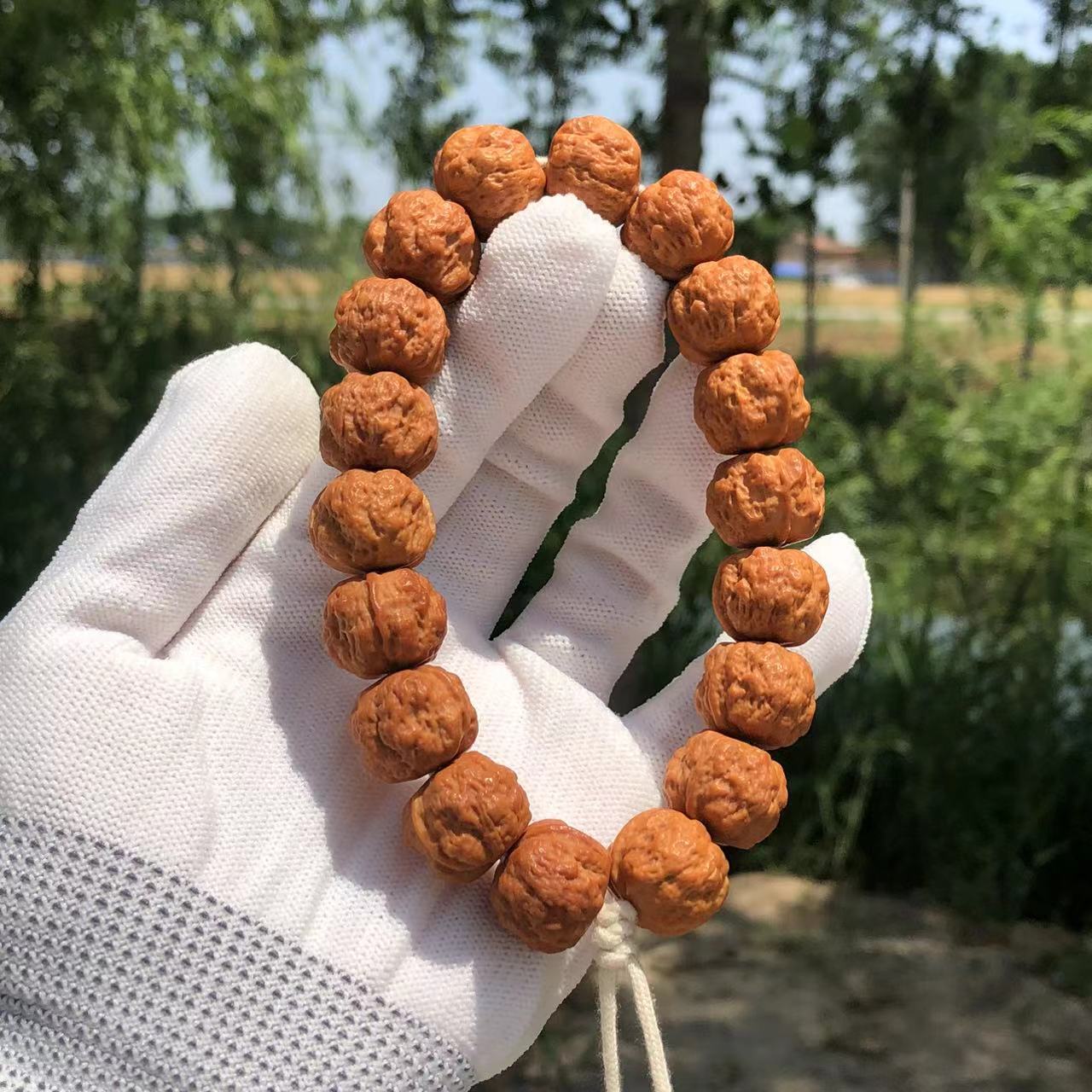 蟾宗15-16左右猴头核桃精工手串文玩L