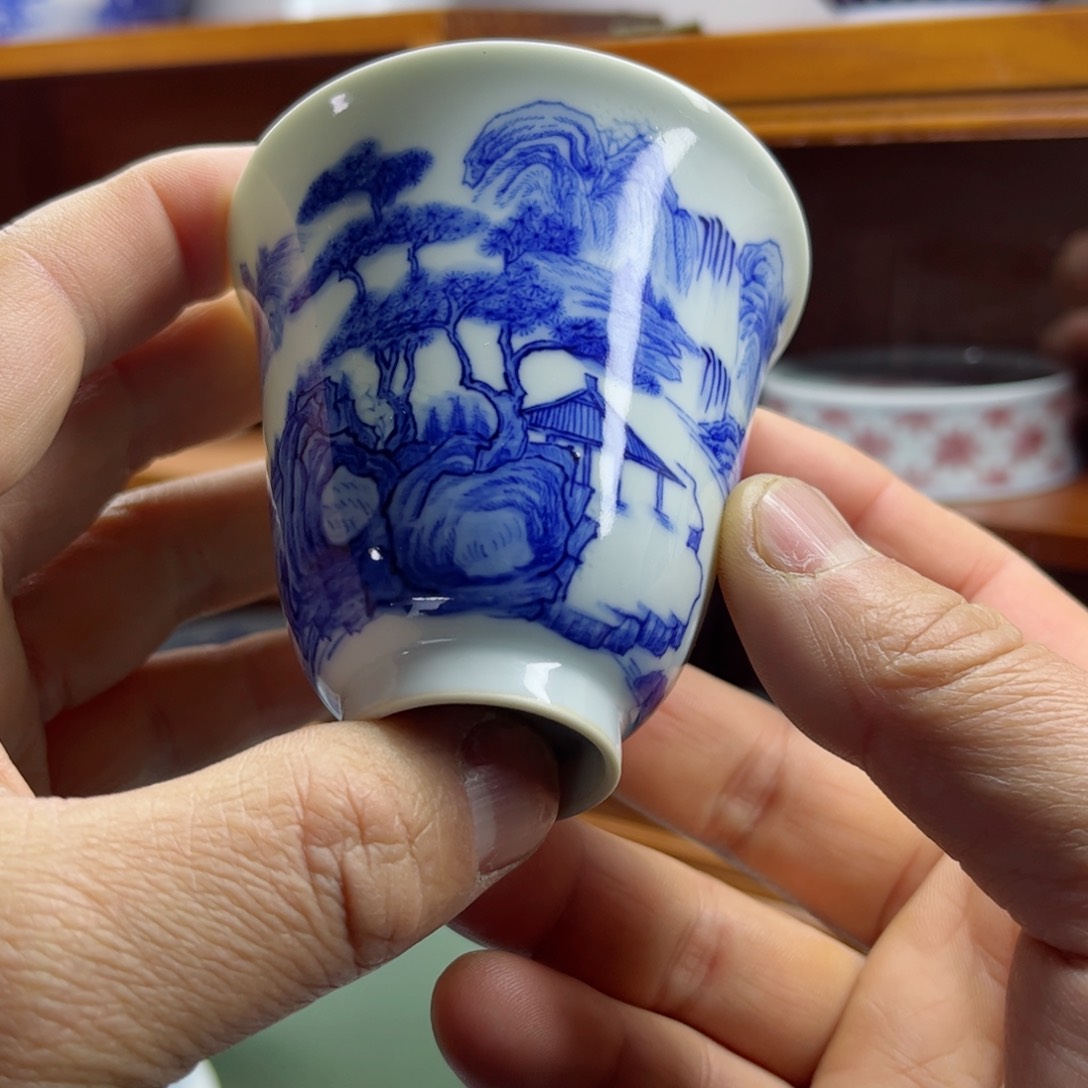 杯子手工手工绘陶瓷，