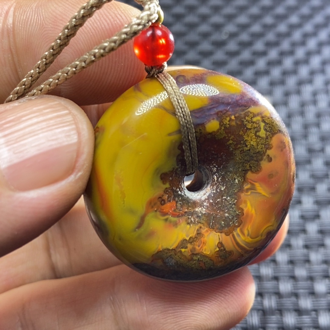 挣***猬玛瑙/玉髓未镶嵌颈饰