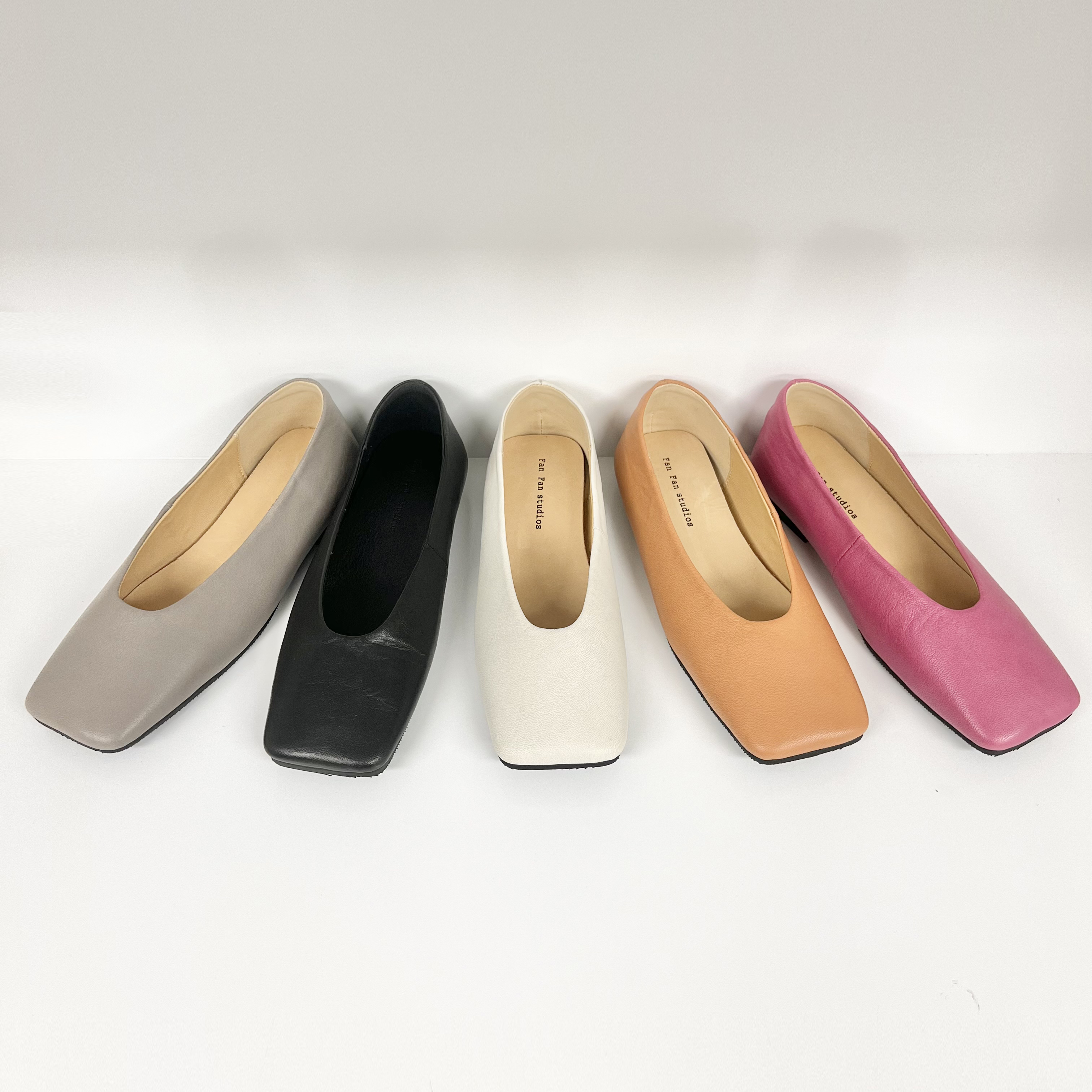 【小刚懂鞋】夏季百搭方头休闲真皮鞋浅口小众软底软面女鞋0596-A