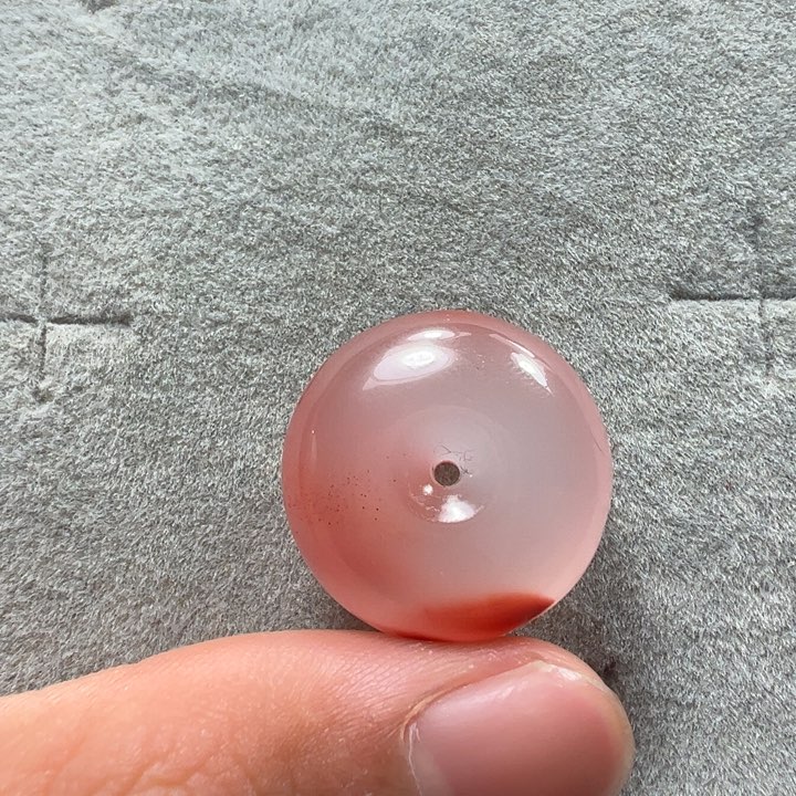 南红玛瑙天然原矿平安扣未镶嵌