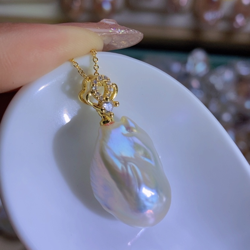 【闪购商品】淡水珍珠天然淡水珍珠（微瑕）合金