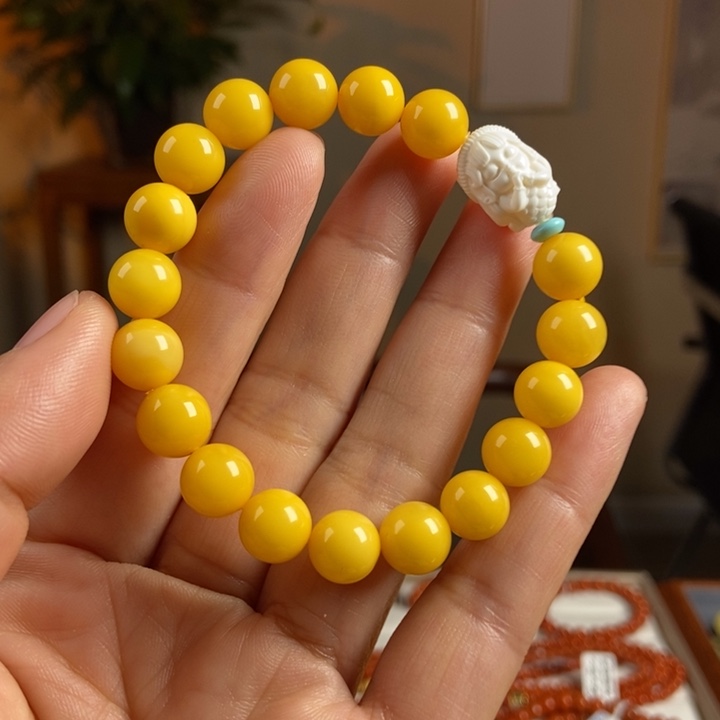 琥珀手链未镶嵌蜜蜡手串9