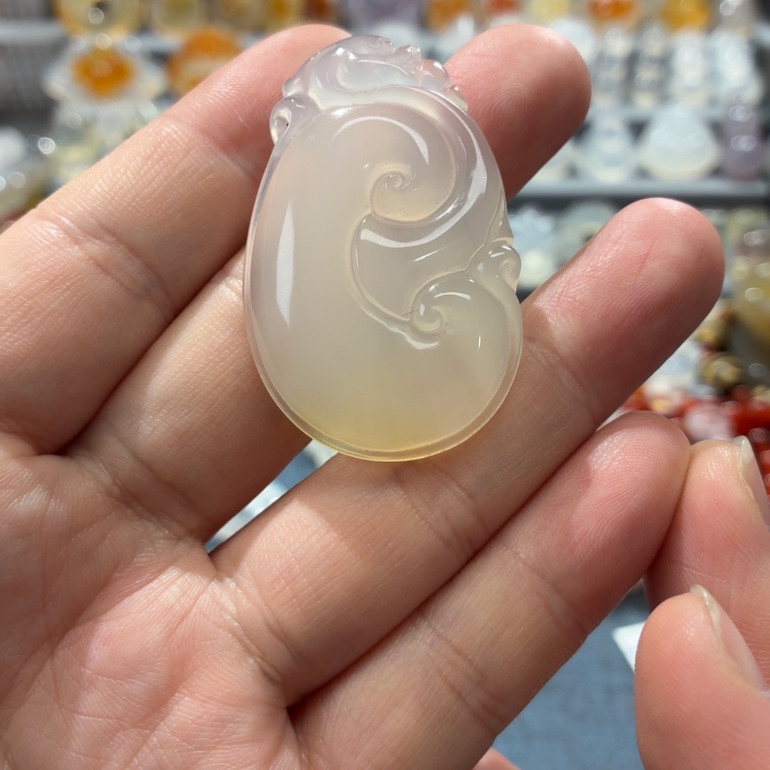 玛瑙/玉髓未镶嵌吊坠(不含链)