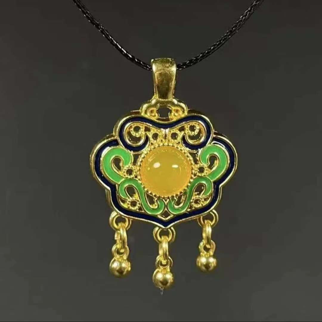 【颜兴】高端高端玛瑙平安锁（多样性发货）