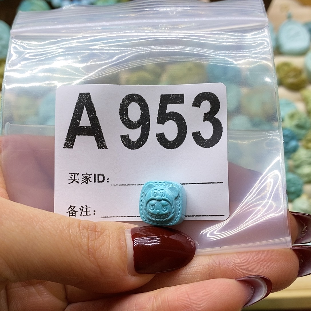 绿松石未镶嵌绿松石配饰定制