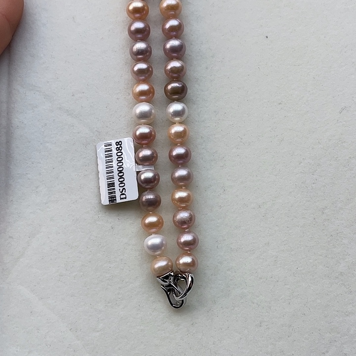 淡水珍珠颈饰未镶嵌卡9➕极光糖果色