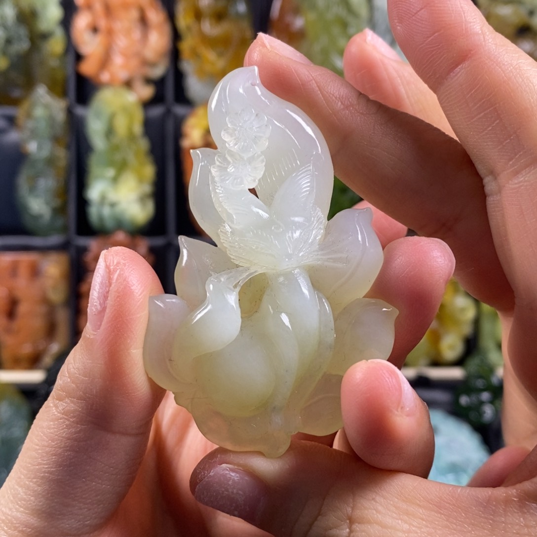 蛇纹石玉合金颈饰