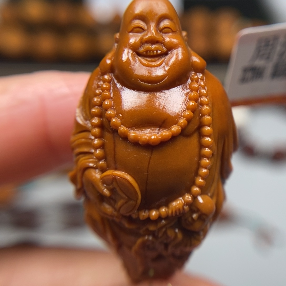 橄榄核吊坠童子弥勒