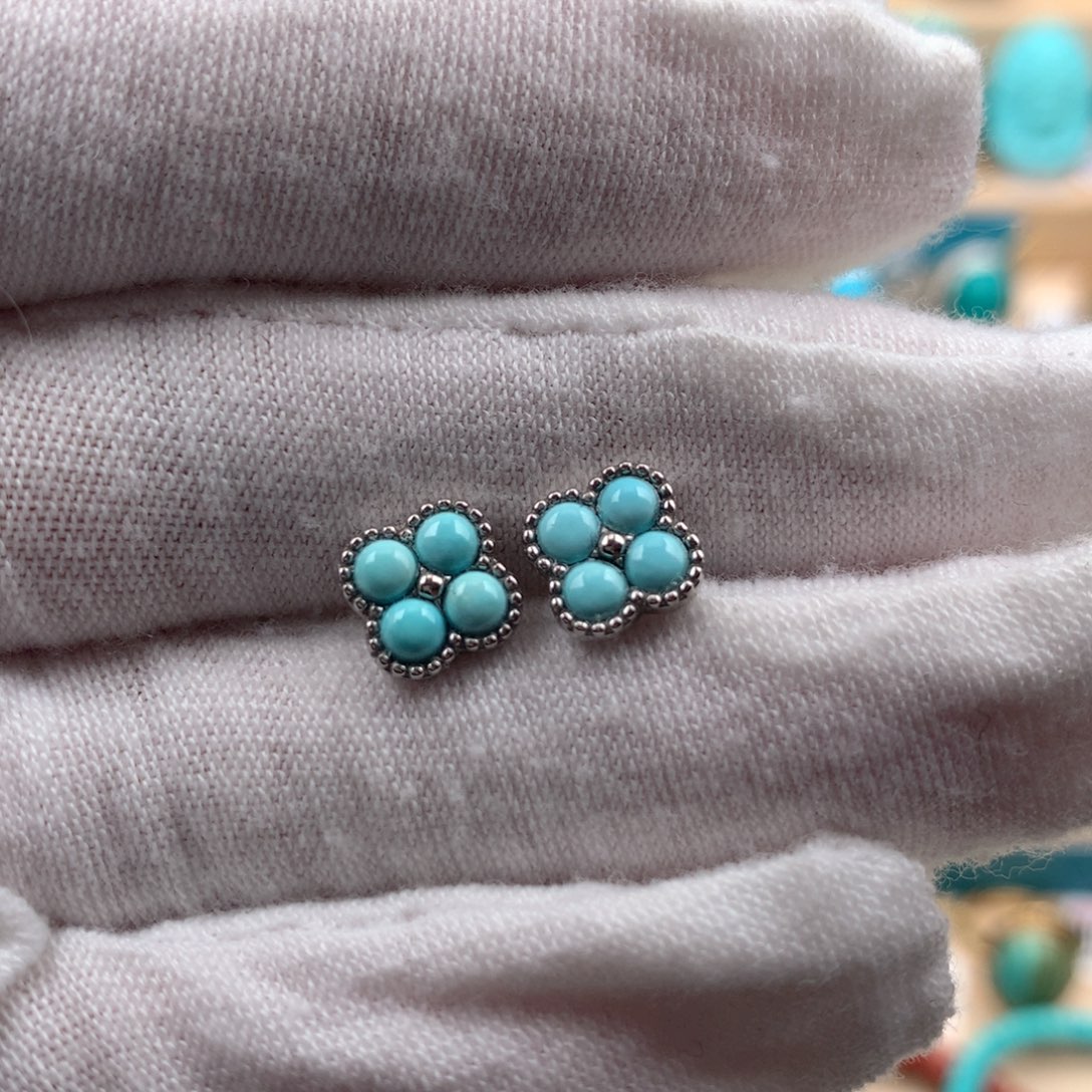 绿松石珠宝奇石银S925镶嵌