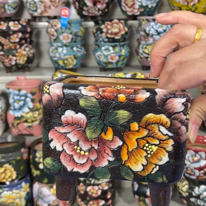 景德镇精品暮年花盆