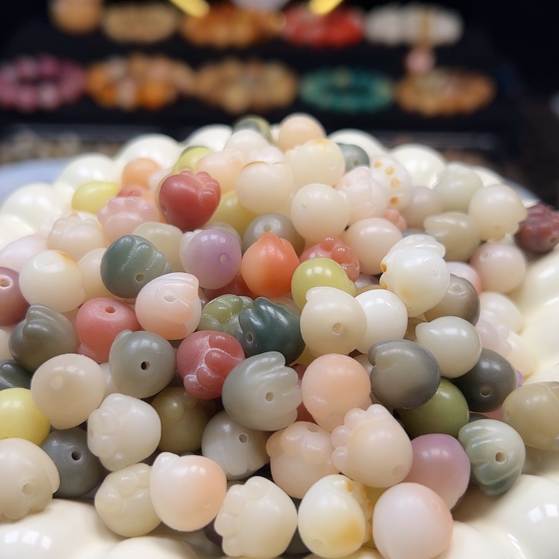 手串菩提根/象牙果卡12多宝猫爪40颗