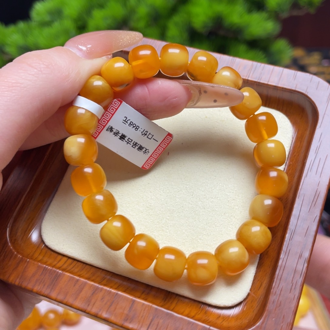 蜜蜡手链未镶嵌手串