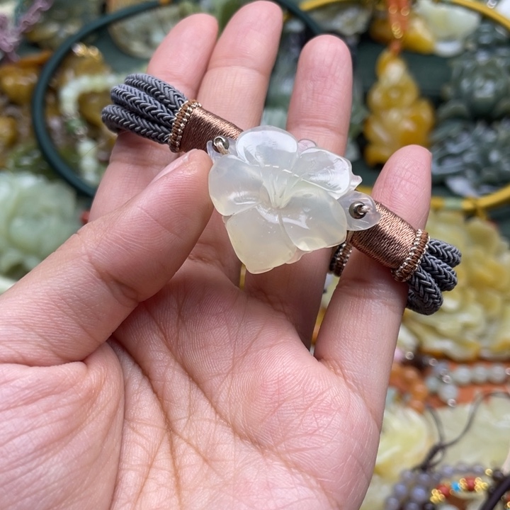 蛇纹石玉手牌合金