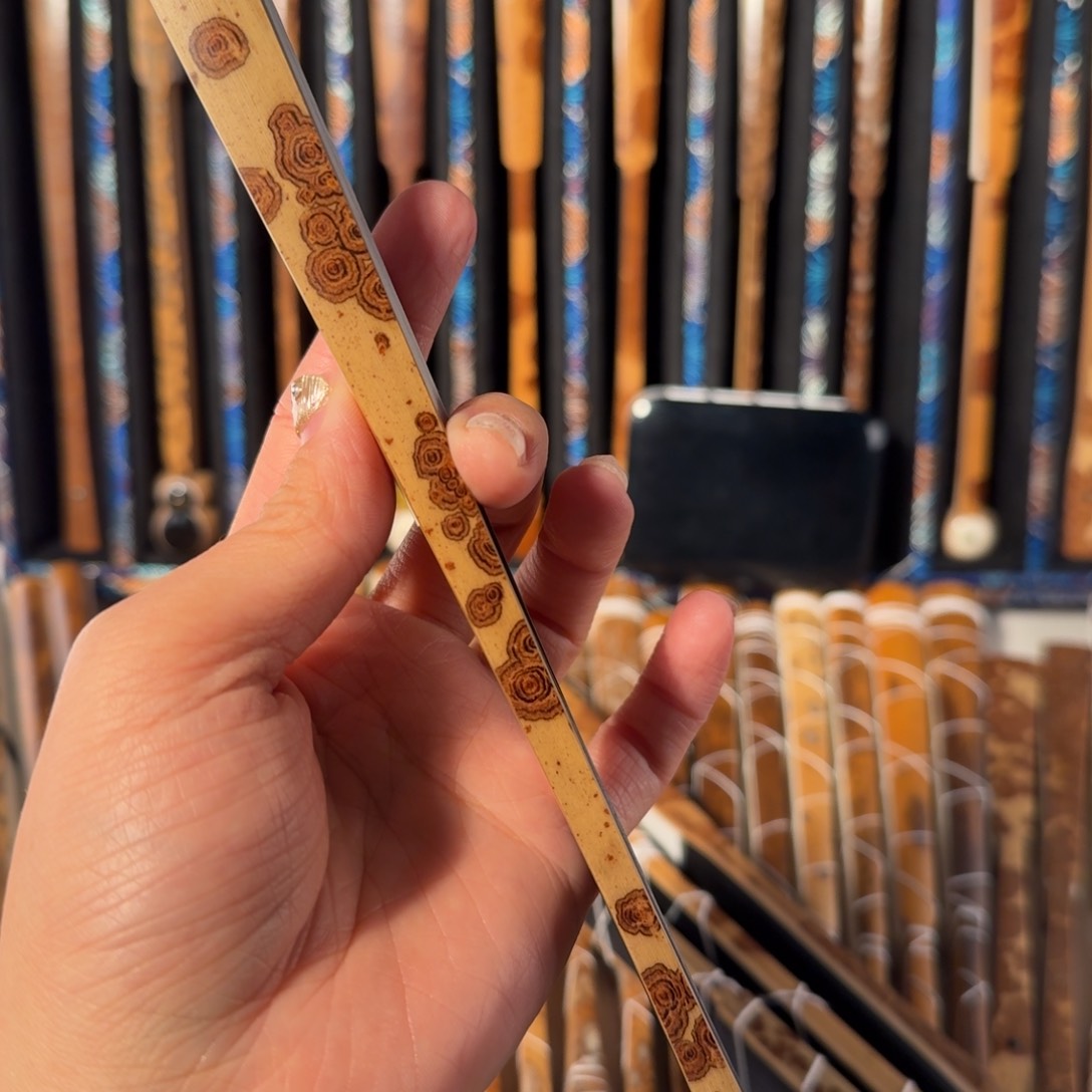 扇子不**得兵哥扇艺斑竹折扇