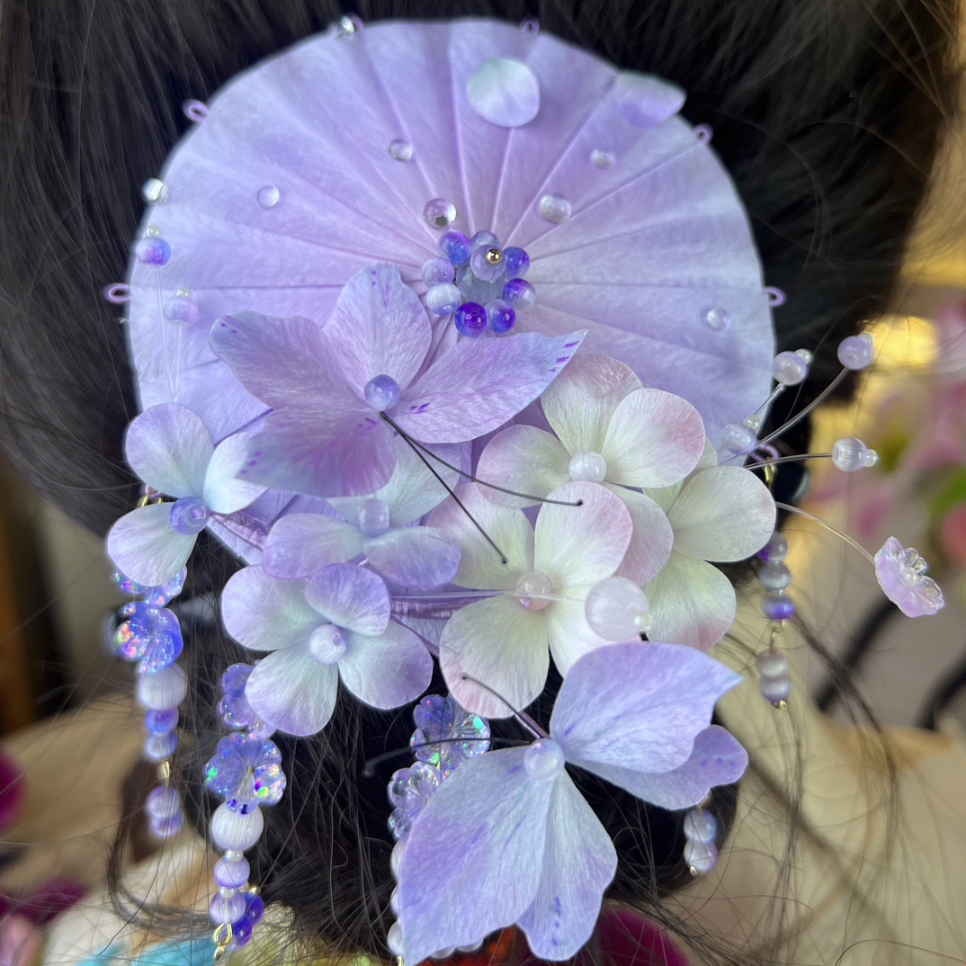 非遗国风手工绒花【美娇娘】 伞簪